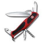 Купить нож Victorinox RangerGrip 61 0.9553.MC (130mm, красно-чёрный); дешево, Москва, доставка