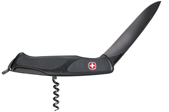 Черный (вороной) Швейцарский нож Wenger Blackout 52.X (PVD-покрытие стали специальным составом)
